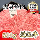 【ふるさと納税】A5等級未経産雌牛 特撰近江牛 赤身焼肉500g 折箱入り ギフト