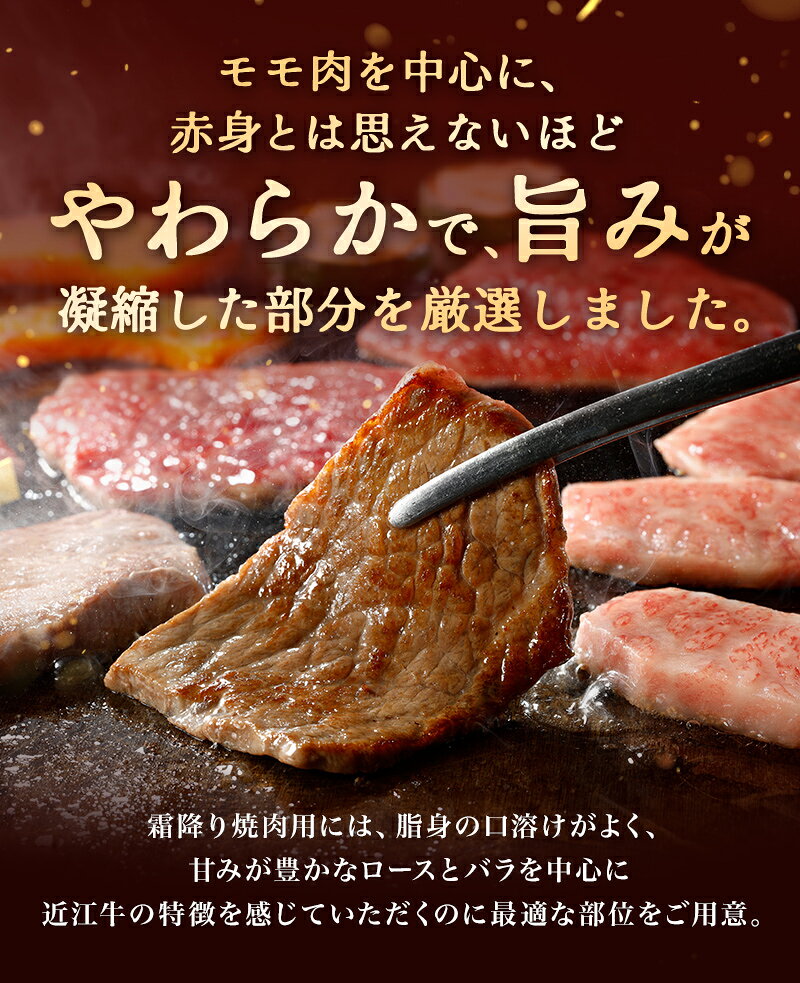 【 ふるさと納税 】 近江牛 焼肉 3点盛セット 450g 食べ比べ 焼肉セット 焼肉用牛肉 焼肉用 焼肉用肉 牛肉 ロース肉 牛ロース 牛バラ 牛バラ肉 もも肉 牛もも肉 国産 和牛 黒毛和牛 ブランド肉 銘柄牛 A4ランク A5ランク 贈答用 お祝い お肉 赤身 霜降り 冷凍 毛利志満