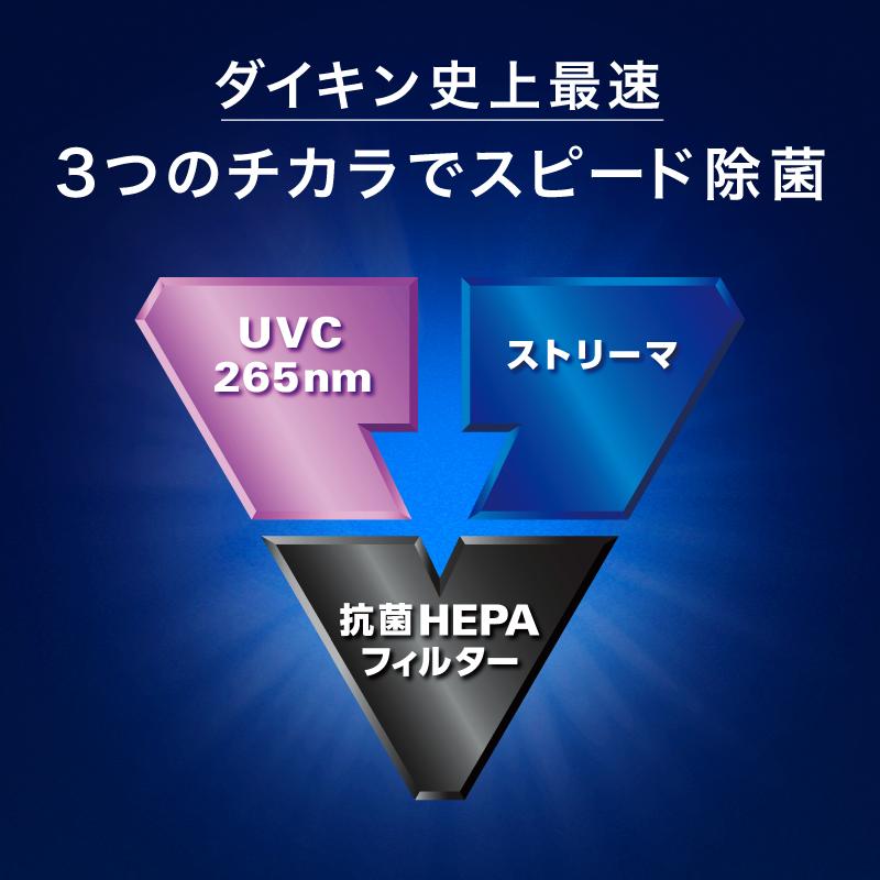 【ふるさと納税】ダイキン 空気清浄機 UV ストリーマ シルバー ACB50X-S 22畳 PM2.5対応 | 家電 電化製品 空気清浄器 フィルター 抗菌 除菌 コロナ ウイルス 対策 新生活 人気 おすすめ DAIKIN 滋賀県 草津市