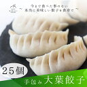 【ふるさと納税】餃子 手包み大葉餃子 25個入り 餃子屋はまだ | 餃子 手包み ジューシー 食品 おかず 加工食品 冷凍 簡単調理 お取り寄せ 手作り ギフト用 もちもち 餃子屋はまだ はまだ 人気 おすすめ 送料無料