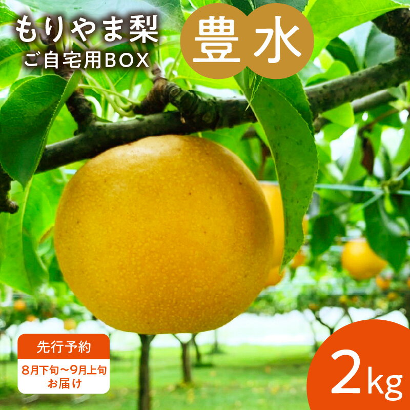【ふるさと納税】【8月下旬～9月お届け】 もりやま梨 豊水 2kg ご自宅用 梨 完熟 果汁 みずみずしい 人気 甘み 酸味 すっきり 果物 フ..