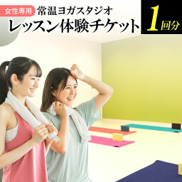 【ふるさと納税】ヨガレッスン 1回 体験 チケット 女性専用 常温 ヨガ スタジオ 初めての人でも安心 マタニティ の人もご参加いただけるクラスあり 大人 1名様 滋賀県 守山市 送料無料