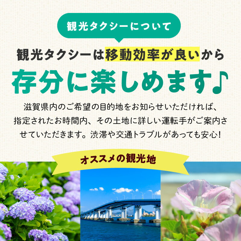 【ふるさと納税】観光タクシー 乗車券 1枚 普通車 貸切 4時間分 4名様 乗車可能 タクシー 観光 チケット オーダーメイド ルート 設定 季節 魅力 スポット 守山タクシー 利用可能 レターパック 送料無料その2