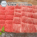 勝見牧場 プレミアム守山　近江牛 あみ焼き用 ロース・モモ600g　焼肉用