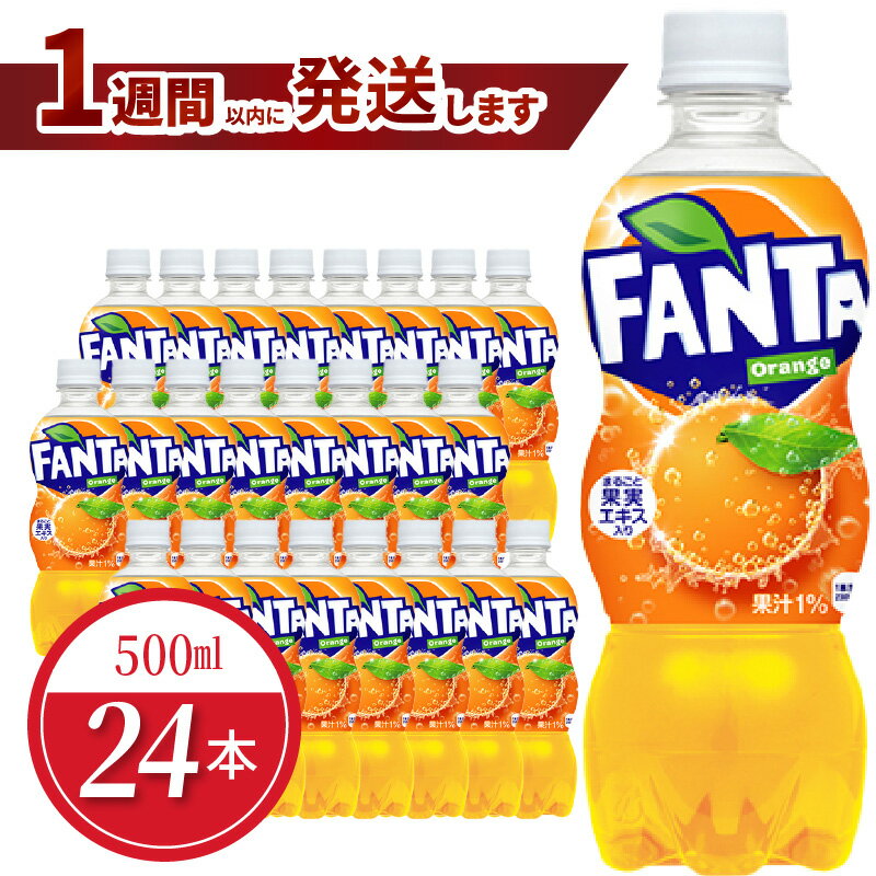 【ふるさと納税】ファンタ オレンジ PET 500ml 24