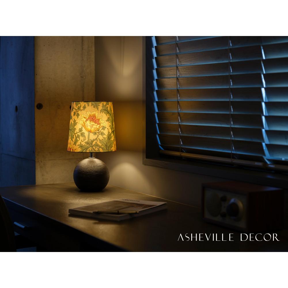 【ふるさと納税】【mimi lamp】ミミランプ(黒) - ウィリアムモリス アネモネ(日本製)テーブルスタンド・照明 | 甲賀市 雑貨 テーブルライト デザイ...