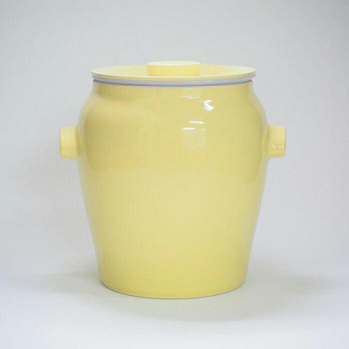 【ふるさと納税】信楽焼 発酵壺 黄色 | 甲賀市 信楽焼 陶器 発酵容器 黄色デザイン ぬか漬け 味噌作り 発酵食品 和食器 伝統工芸 キッチン雑貨 人気 おす...