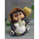 【ふるさと納税】【信楽焼】金運招福ハート狸 たぬき(nta-002) | 甲賀市 陶器製 たぬき 置物 金運招福 ハートモチーフ 縁起物 手作り 人気 おすすめ 焼き物 動物モチーフ インテリア 和雑貨 おしゃれ お取り寄せ 通販 送料無料 ふるさと納税