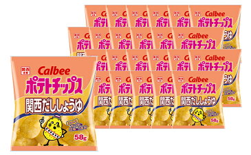 【ふるさと納税】カルビーポテトチップス関西だししょうゆ24袋　【お菓子・スナック・駄菓子】