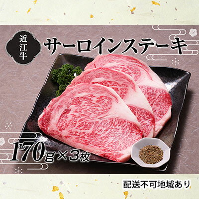 [A4等級以上の牝牛のみ使用!!]近江牛サーロインステーキ170g×3枚 [牛肉・サーロイン・お肉・ステーキ・近江牛・サーロインステーキ・A4・牝牛]