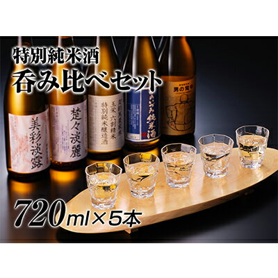 10位! 口コミ数「0件」評価「0」【竹内酒造】特別純米酒呑み比べセット　720ml×5本　【お酒・日本酒・純米酒・アルコール・飲み比べ】