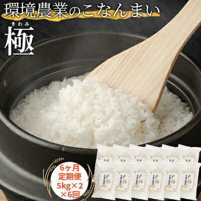 4位! 口コミ数「0件」評価「0」【6ヶ月定期便】環境農業のこなんまい 極10kg　【定期便・ お米 おにぎり 】