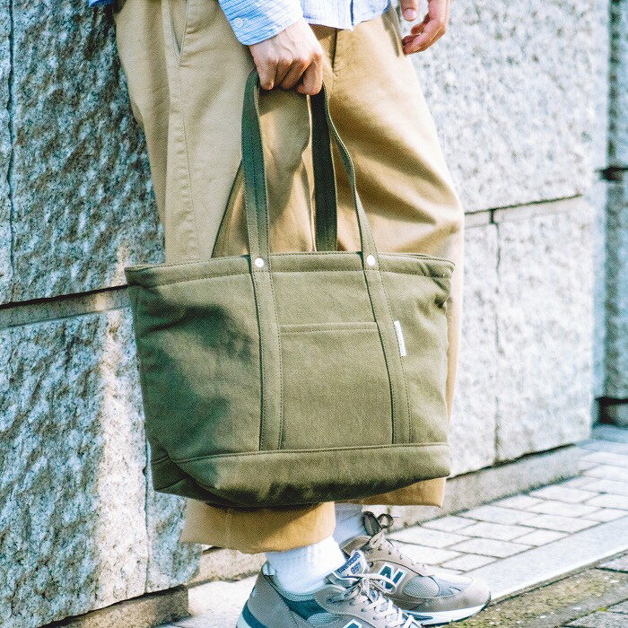 【ふるさと納税】【J-438】HOSOIFUKUROMONO　キャンバストートFM　アイスグレー［高島屋選定品］