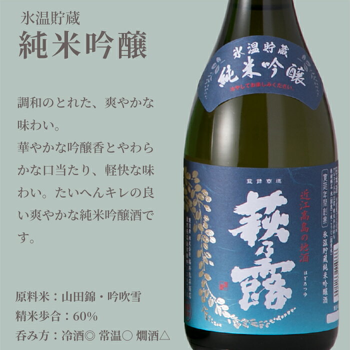 【ふるさと納税】【I-285】福井弥平商店 萩乃露 純米大吟醸・純米吟醸・純米・和の果のしずく 7本セット ［高島屋選定品］