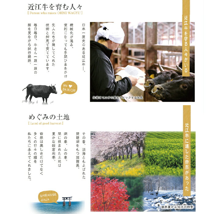 【ふるさと納税】【A-223】大吉商店 近江牛 赤身づくしセット 3種類　みすじすき焼き用500g・花咲モモステーキ用100g×5・ランプ焼肉用500g ［高島屋選定品］