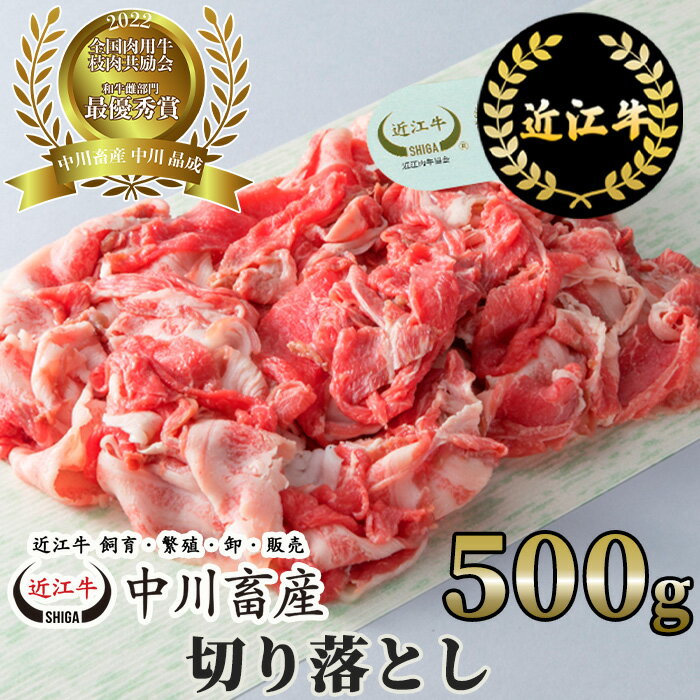 【ふるさと納税】 中川牧場 近江牛 切り落とし 500g 高