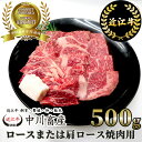 【ふるさと納税】 中川牧場 近江牛 ロース または 肩ロース 焼肉用 500g 高島屋選定品 令和4 ...