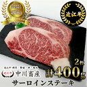 【ふるさと納税】 中川牧場 近江牛 サーロイン ステーキ 2枚 計400g 高島屋選定品｜中川畜産 D16 令和4年度 全国肉用牛枝肉共励会 最優秀賞受賞