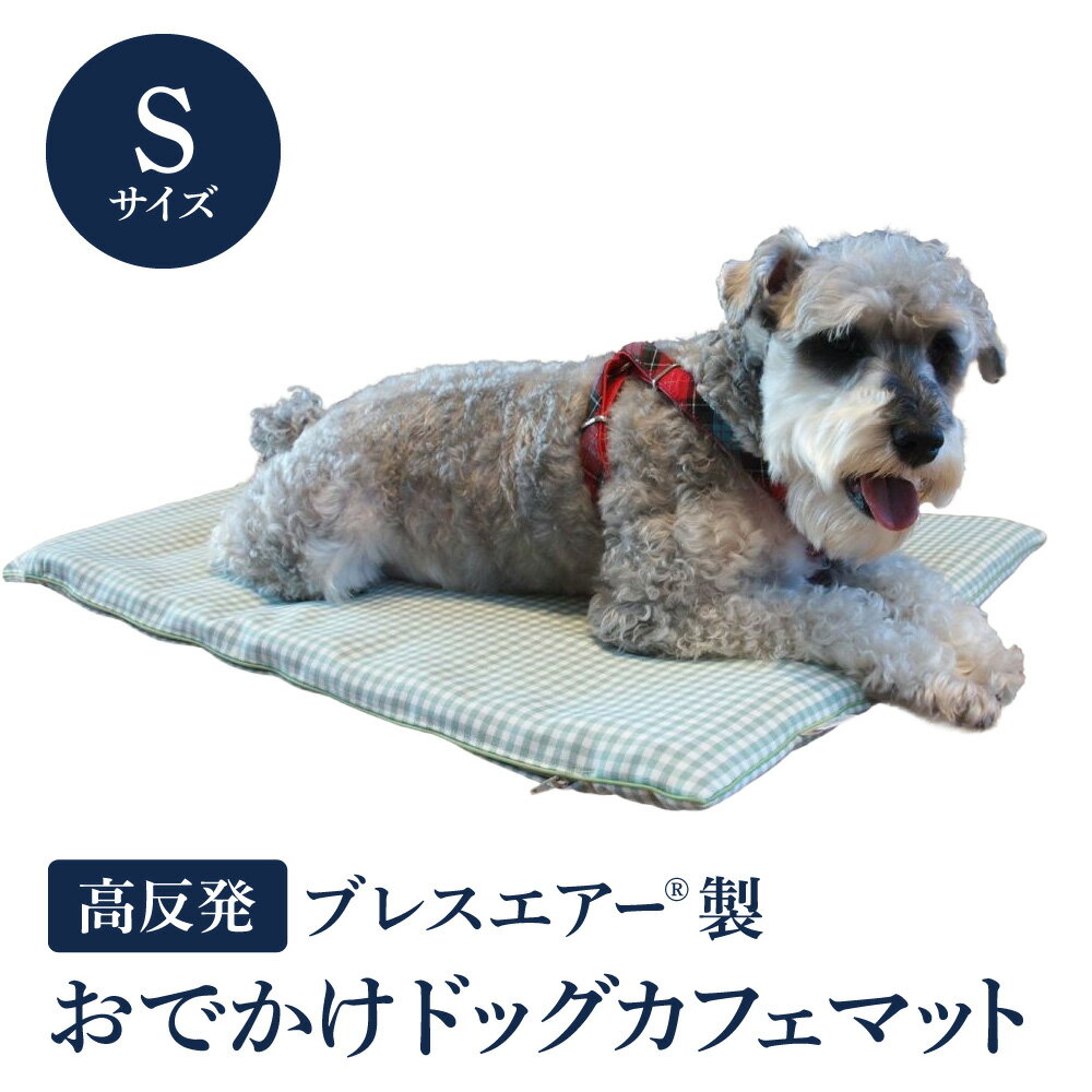 高反発ブレスエアー製 おでかけドッグカフェマット Sサイズ 近江化成工業株式会社 滋賀県 東近江市 C43 犬用 ペットマット クッション 洗える 抗菌 防臭 蒸れない 持ち運び カフェ お出かけ 旅行 ドライブ アウトドア