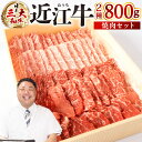 【ふるさと納税】 近江牛 焼肉 セット（モモ・バラ） 各400g 計800g ブランド牛 牛肉 高級 人気 国産 楽天 寄付 返礼品 お歳暮 ギフト プレゼント お祝い 贈り物 ふるさと納税 C-E12 株式会社びわこフード(近江牛専門店 万葉)