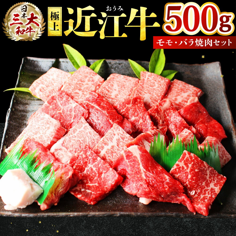 極上近江牛 モモ・バラ焼肉セット[500g] 牛肉 美味しい ブランド牛 高級 人気 国産 楽天 寄付 返礼品 お歳暮 ギフト プレゼント お祝い 贈り物 ふるさと納税 近江 東近江 E-E10 株式会社びわこフード(近江牛専門店 万葉)