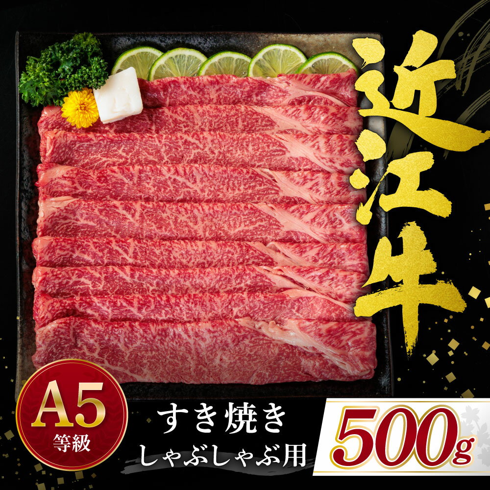 近江牛赤身(すき焼き・しゃぶしゃぶ用)500g ブランド牛 牛肉 高級 人気 国産 楽天 寄付 返礼品 お歳暮 ギフト プレゼント お祝い 贈り物 ふるさと納税 滋賀 近江 東近江 C-D23 有限会社 常松商店