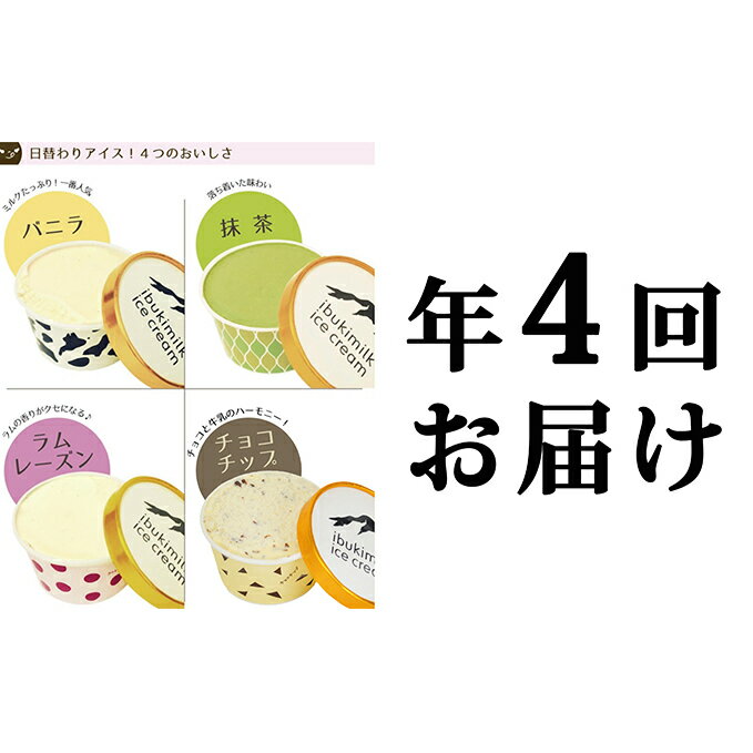 21位! 口コミ数「0件」評価「0」伊吹牛乳のアイスクリーム9個セット年4回お届け　【定期便・スイーツ・アイスクリーム・アイス】