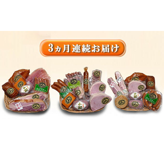 【ふるさと納税】ハム 伊吹の味わいハム セット 定期便 年3