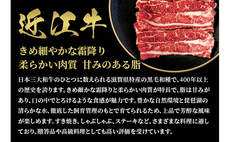 【ふるさと納税】【和牛セレブ】近江牛 すき焼き&しゃぶしゃぶセット【肩ロース】250g 3
