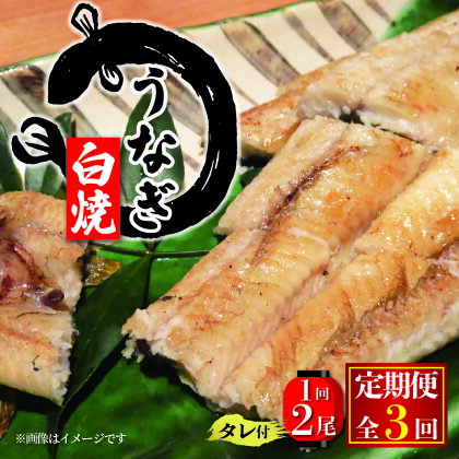 3回 定期便 国産 うなぎ白焼 150g × 2尾 タレ付 ( 3ヶ月 定期便 グルメ 白焼き うなぎ 計300g 鰻 新鮮 たれ 土曜 丑の日 真空パック おすすめ 滋賀県 竜王 送料無料 )