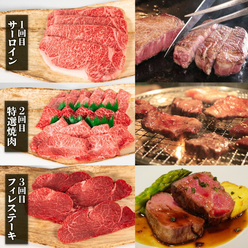 【ふるさと納税】 定期便 6回 6ヶ月 近江牛 4080g 冷凍 牛肉 黒毛和牛 サーロイン 特選 焼肉 フィレ ランプ ブランド 三大和牛 贈り物 ギフト プレゼント 滋賀県 竜王 岡喜 毎月お届け お買い物マラソン スーパーセール