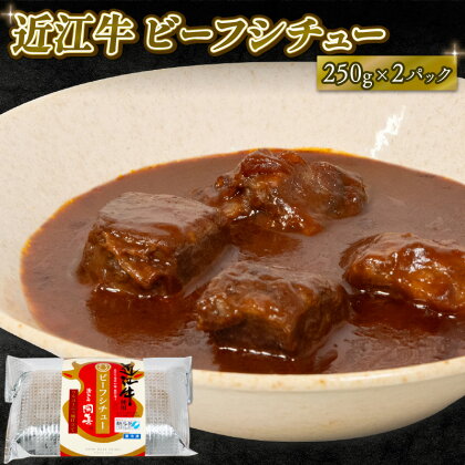 近江牛 ビーフシチュー 250g×2パック 和牛 黒毛和牛 高級 冷凍 牛肉 牛 ふるさと納税 ブランド おかず 三大和牛 贈り物 ギフト 国産 滋賀県 竜王町 岡喜 神戸牛 松阪牛 に並ぶ 日本三大和牛