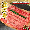 近江牛 【ふるさと納税】 近江牛 すき焼き しゃぶしゃぶ用 1kg 冷凍 牛肉 黒毛和牛 肩ロース ウデ 食べ比べ すきやき ブランド 肉 三大和牛 黒毛和牛 贈り物 ギフト 滋賀県 竜王町 岡喜