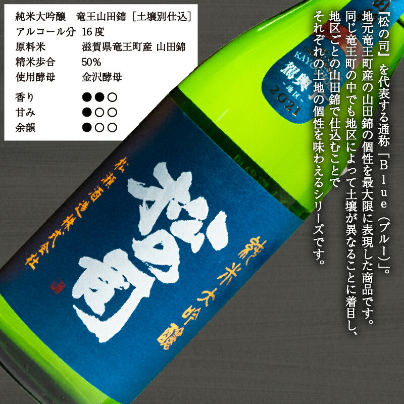 【ふるさと納税】 日本酒 松の司 純米大吟醸 「陶酔」 純米大吟醸 「AZOLLA50」 純米大吟醸 「竜王山田錦 土壌仕込」 720mlセット 3本 飲み比べ 清酒 地酒 純米酒 松の司 ギフト 贈答 お歳暮 プレゼント 松瀬酒造 滋賀 竜王 高級