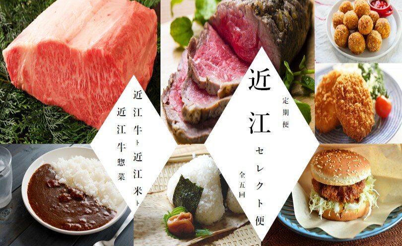 【近江牛 定期便【近江セレクト便】全5回】 肉 牛肉 ブランド牛 三大和牛 和牛 黒毛和牛 贈り物 ギフト プレゼント 冷凍 滋賀県 竜王