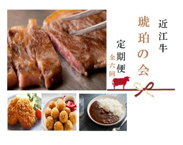 【ふるさと納税】 【近江牛 定期便【琥珀の会】全6回】 肉 牛肉 ブランド牛 三大和牛 和牛 黒毛和牛 贈り物 ギフト プレゼント 冷凍 滋賀県 竜王