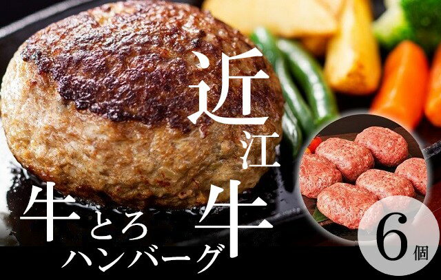 【ふるさと納税】 【近江牛 牛とろハンバーグ 150g 6個】ふるさと納税 冷凍 ハンバーグ ギフト お取り寄せ 贈答用 黒毛和牛 ブランド牛 三大和牛 和牛 冷凍食品 お弁当 おかず お惣菜 滋賀県 …