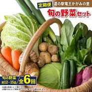 【ふるさと納税】【定期便】道の駅竜王かがみの里旬の野菜セット全6回