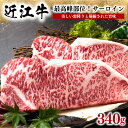 【ふるさと納税】 近江牛 サーロインステーキ 340g 冷凍 牛肉 黒毛和牛 ステーキ 霜降り ブランド 肉 三大和牛 贈り物 ギフト プレゼント 滋賀県 竜王町 岡喜