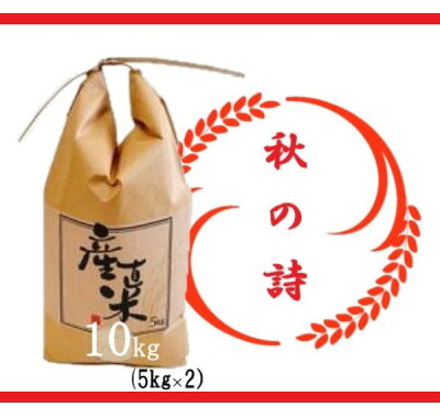 楽天ふるさと納税　【ふるさと納税】 【令和5年産 特別栽培 近江米『秋の詩』10kg(5kg×2)】米 近 江米 秋の詩 ブランド米 滋賀県 竜王