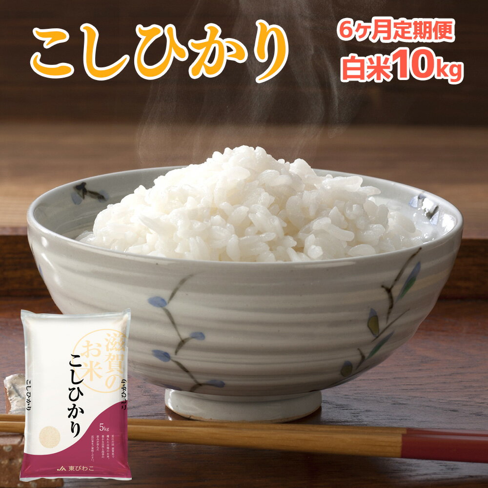 9位! 口コミ数「0件」評価「0」6ヶ月定期便 近江米 こしひかり 白米10kg 送料無料 近江 米 BD19