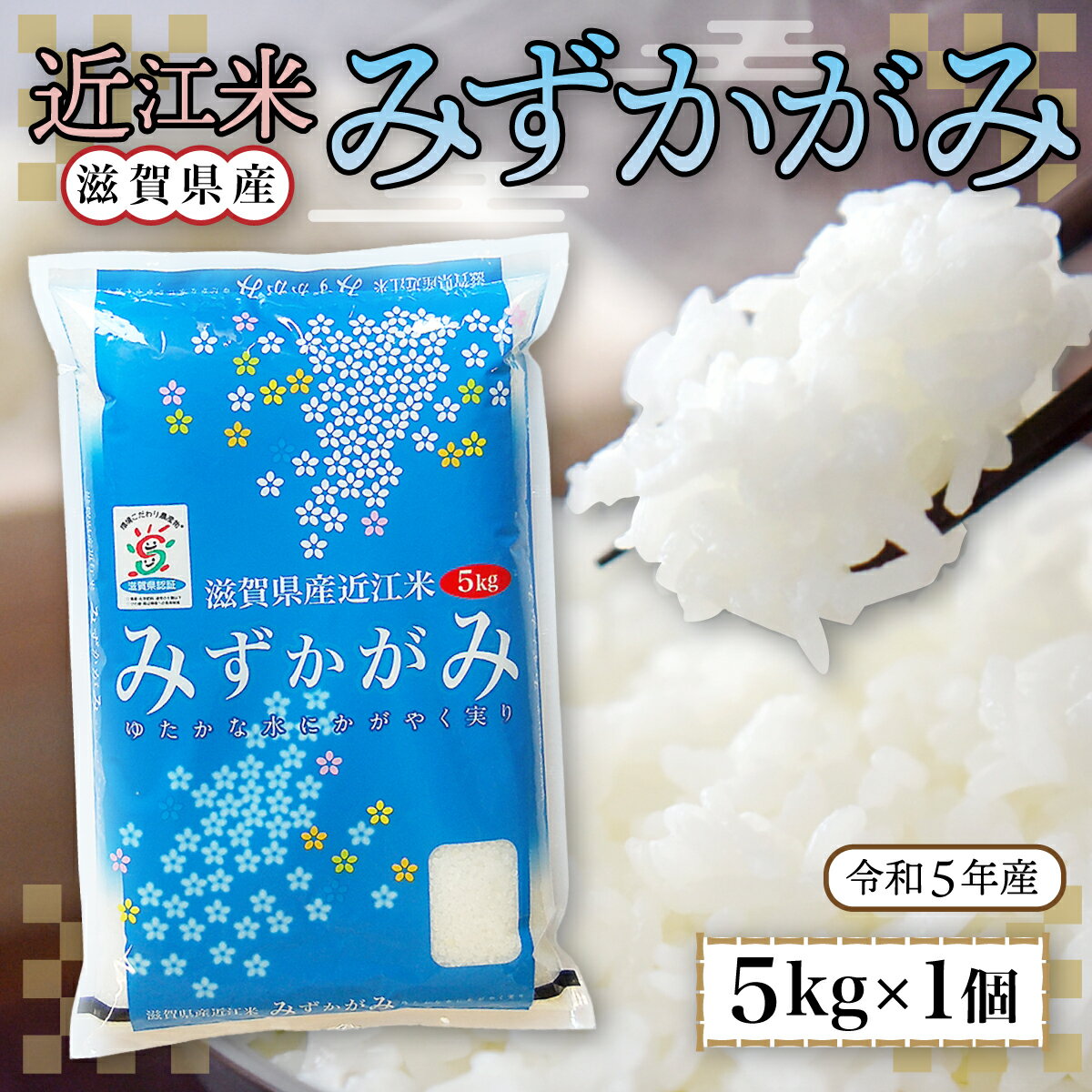 【ふるさと納税】 近江米 みずかがみ 白米5kg 令和5年産 送料無料 近江 米 BD07