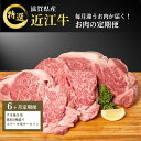【ふるさと納税】【先行予約受付中】毎月違うお肉が届く! 近江牛 特選お肉の6か月定期便 すき焼き 焼肉3種盛り ステーキ お届け:2026年3月より順次出荷