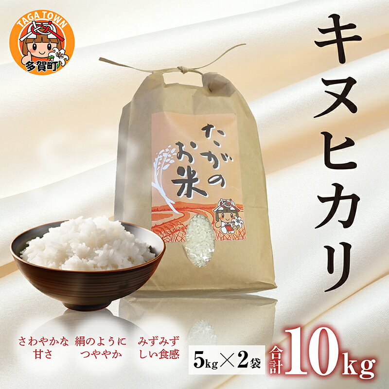 19位! 口コミ数「0件」評価「0」【令和5年産】キヌヒカリ10kg（5kg × 2袋） おいしい多賀のお米 [B-00401] / 滋賀県産 多賀町 米 お米 白米 ご飯 精･･･ 