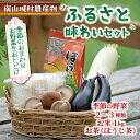【ふるさと納税】 産地直送!南山城村ふるさと味わいセットA【村のお野菜・お茶・お米】 直売所 美味しい 旬の農産物 朝収穫 新鮮野菜 オススメ セレクト 季節の...