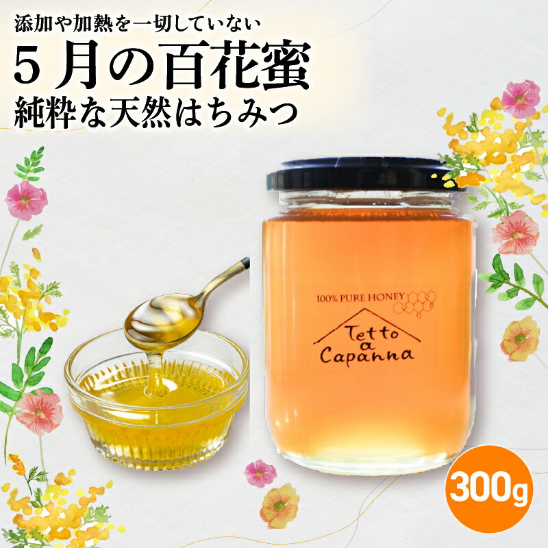 【ふるさと納税】 5・6・7・8月の百花蜜NO.1 300g ハチミツ 蜂蜜 はちみつ ハニー honey 純粋はちみつ 国産 非加熱 無添加 百花蜜 甘い 京都府