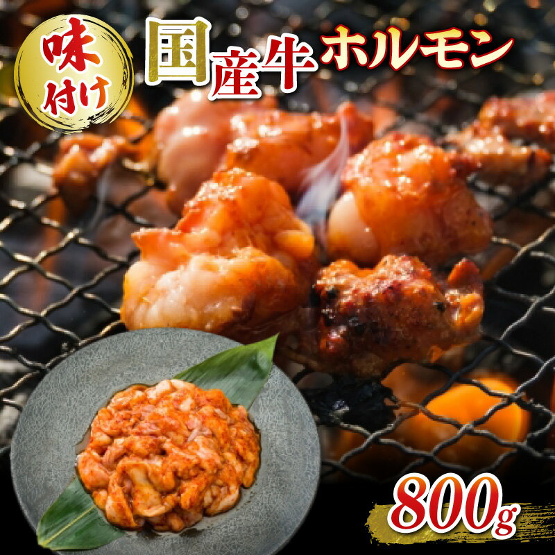 国産牛 ホルモン ホソ 味付け 800g いづつ屋 ( 焼肉 BBQ 国産 牛肉 ホソ 牛 肉 特製 タレ漬け ホルモン焼き もつ 小分け 冷凍 送料無料 京都 )