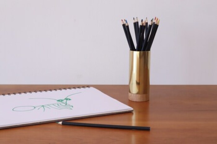 【ふるさと納税】 ペン立て （ ナラ ） 京都 宇治 文房具 木の文具立て ペン 立て 雑貨 木 収納 木工 木製 スタンド オフィス インテリア デスク収納 おしゃれ 文具入れ