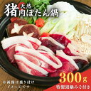 【ふるさと納税】天然猪肉 ぼたん鍋セット 300g 特製猪鍋みそ付き 2~3人前 ( ぼたん鍋 ジビエ鍋 ジビエ 猪肉 鍋 鍋セット 天然 しし肉 猪 京都 和束 京都府 1100円)