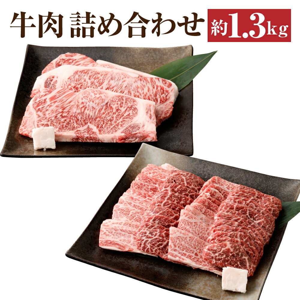 【ふるさと納税】【京都モリタ屋】牛肉 詰め合わせ 約1.3kg サーロイン ステーキ 3枚 計600g ・ モモ バラ 焼肉 750g | 和牛 肉 国産肉 京都肉 脂身 赤身 逸品 お取り寄せ グルメ ご当地 ギフ…